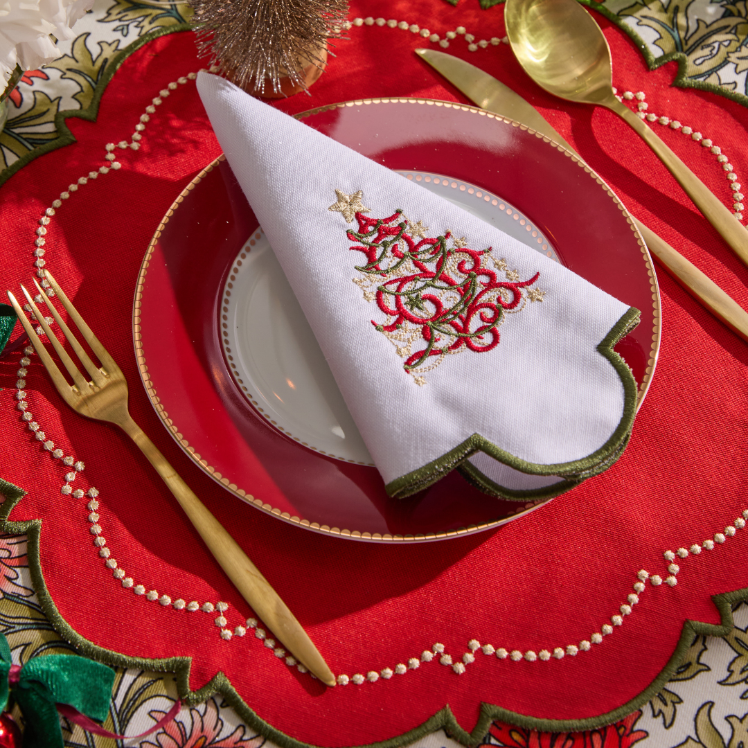 BLOOM CHRISTMAS NAPKINS (SET OF 4)