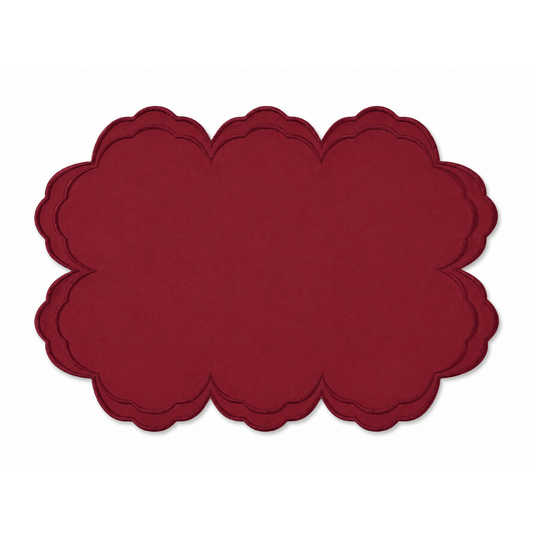 LOLA PLACEMATS BURQUNDY (SET OF 4)