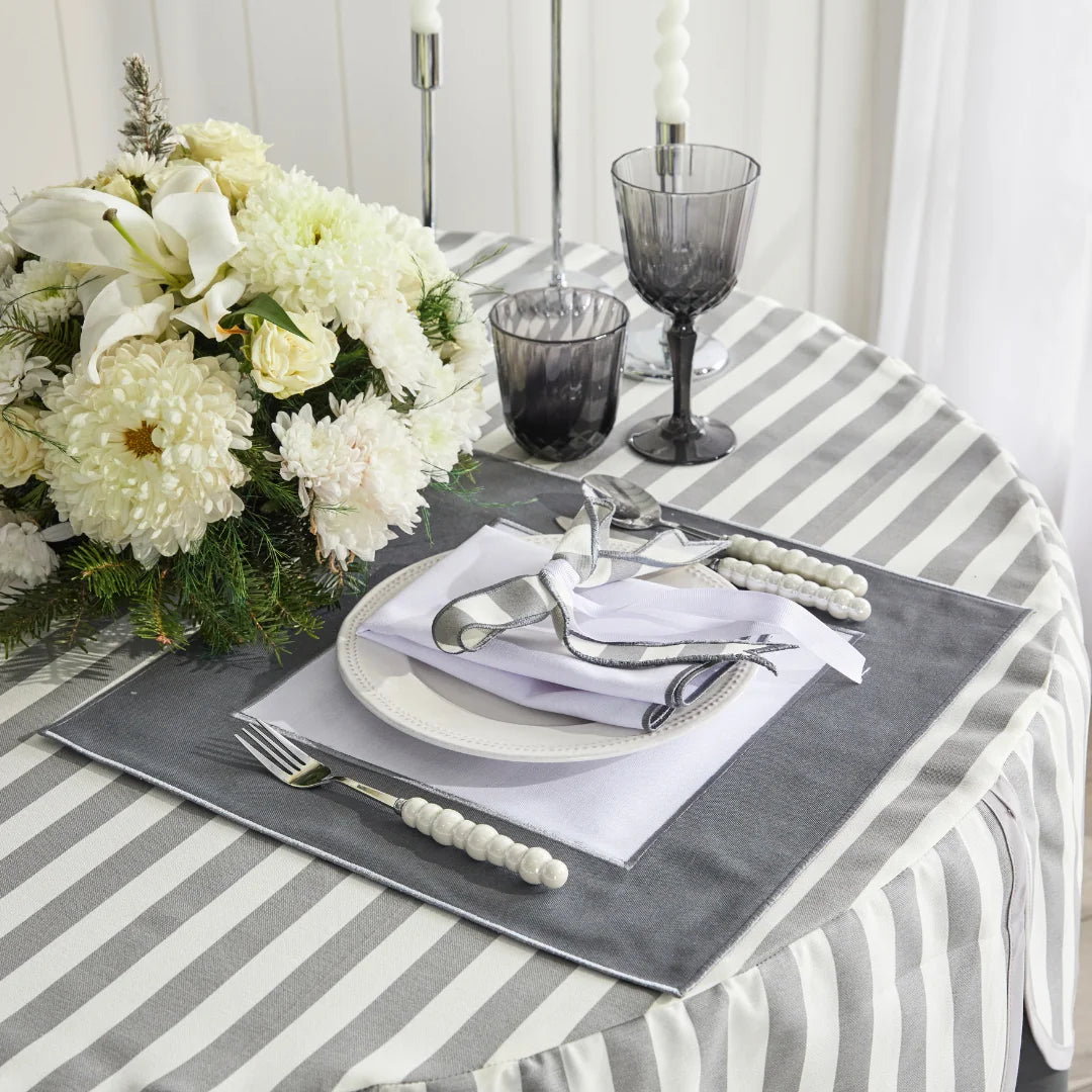 MABEL NAPKINS GRAY (SET OF 4)