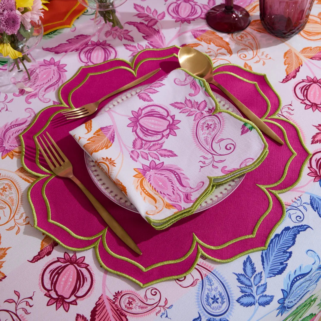 OLEA NAPKINS FUCHSIA (SET OF 4)
