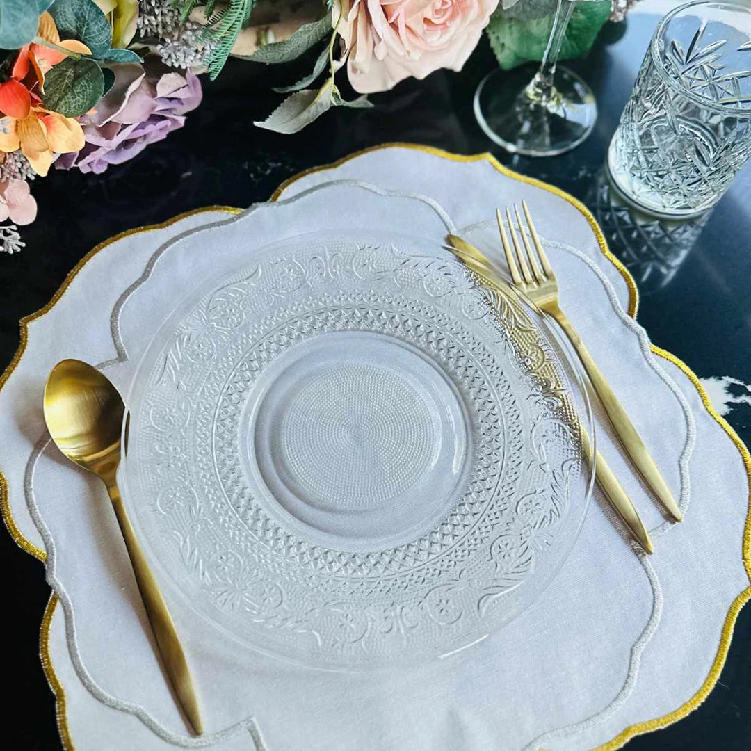SERENA PLACEMATS GOLD SILVER (SET OF 4)