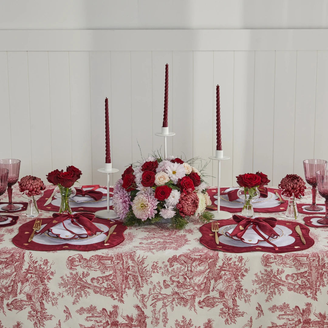LOVE VELVET COCKTAIL NAPKINS (SET OF 4)
