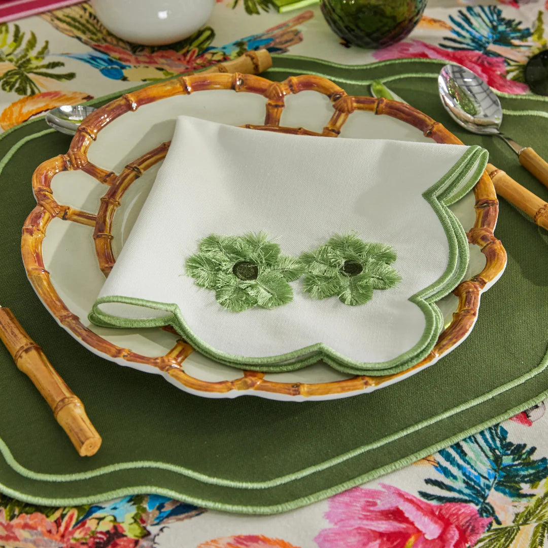 ALICE NAPKINS GREEN (SET OF 4)
