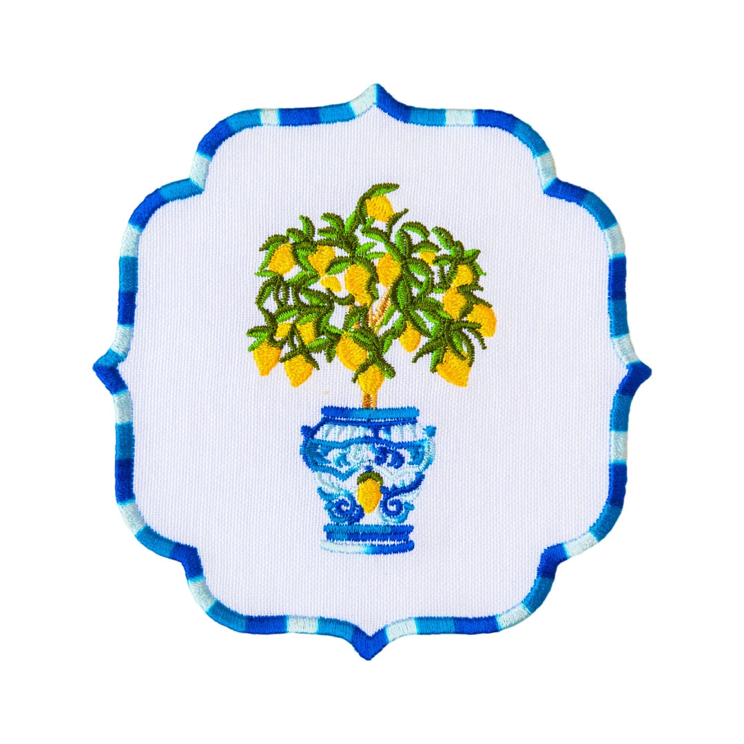 LEMON TREE COCKTAIL NAPKINS (SET OF 4)