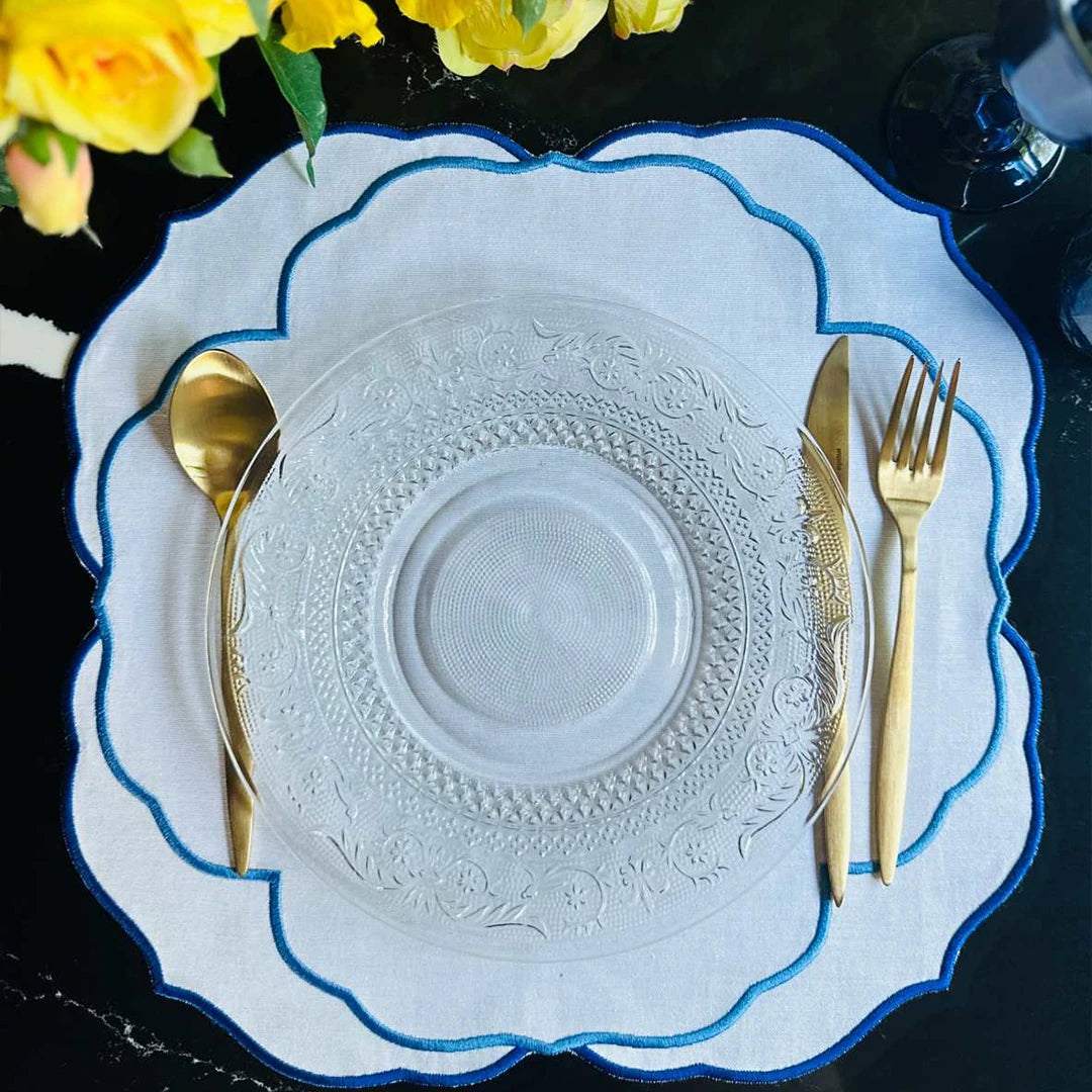 SERENA PLACEMATS BLUE (SET OF 4)