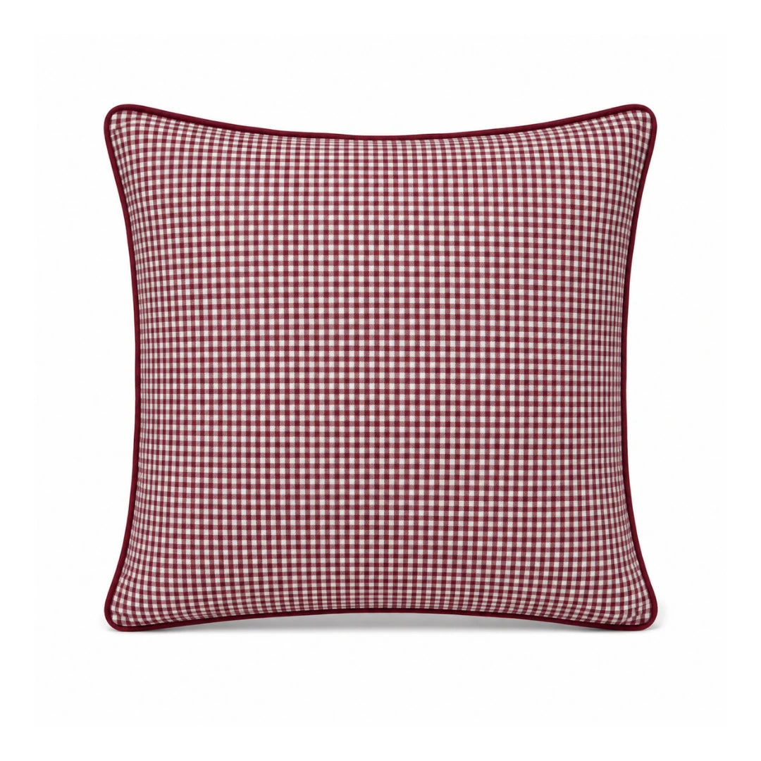 Burgundy Pitikare Cushion Cover