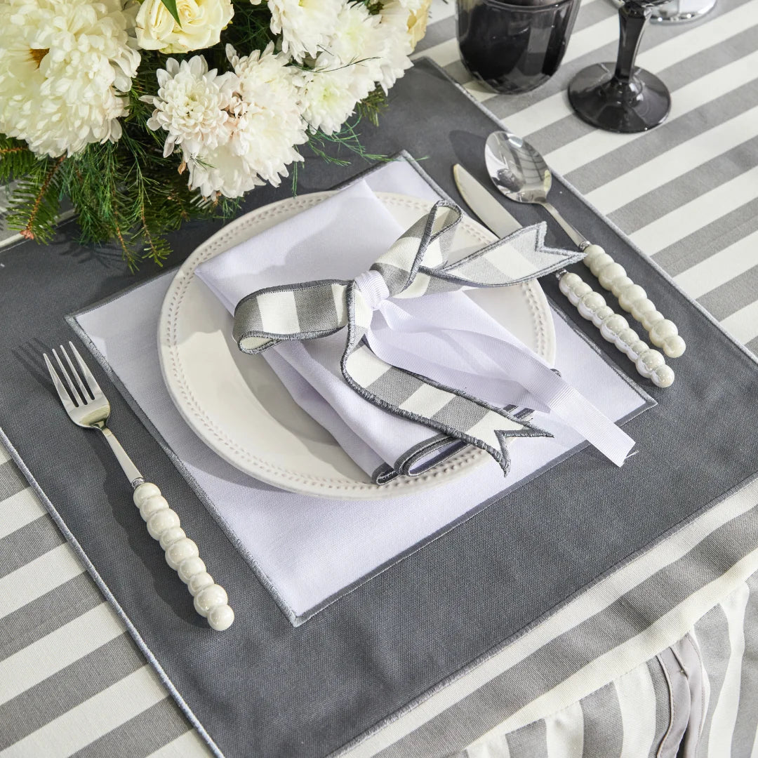 MABEL NAPKINS GRAY (SET OF 4)