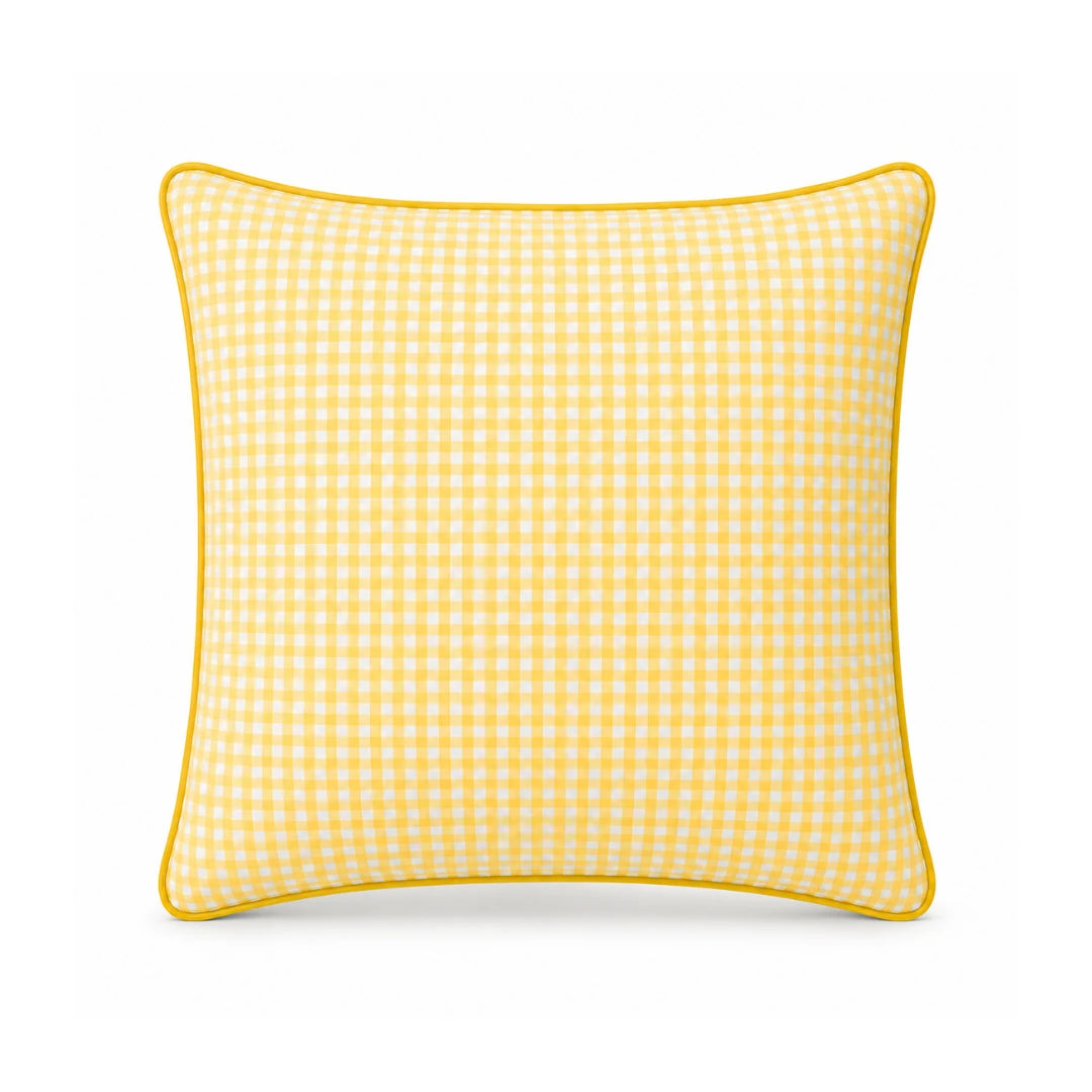 Yellow Pitikare Cushion Cover