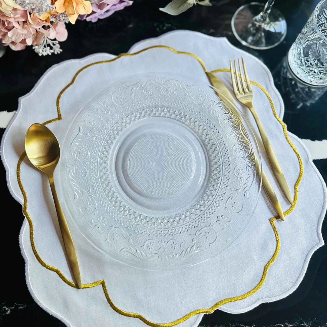 SERENA PLACEMATS GOLD ECRU (SET OF 4)