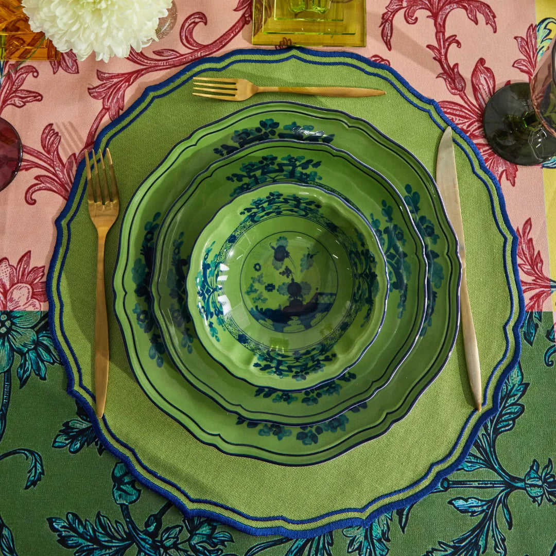 FIORENZA PLACEMATS GREEN/NAVY (SET OF 4)