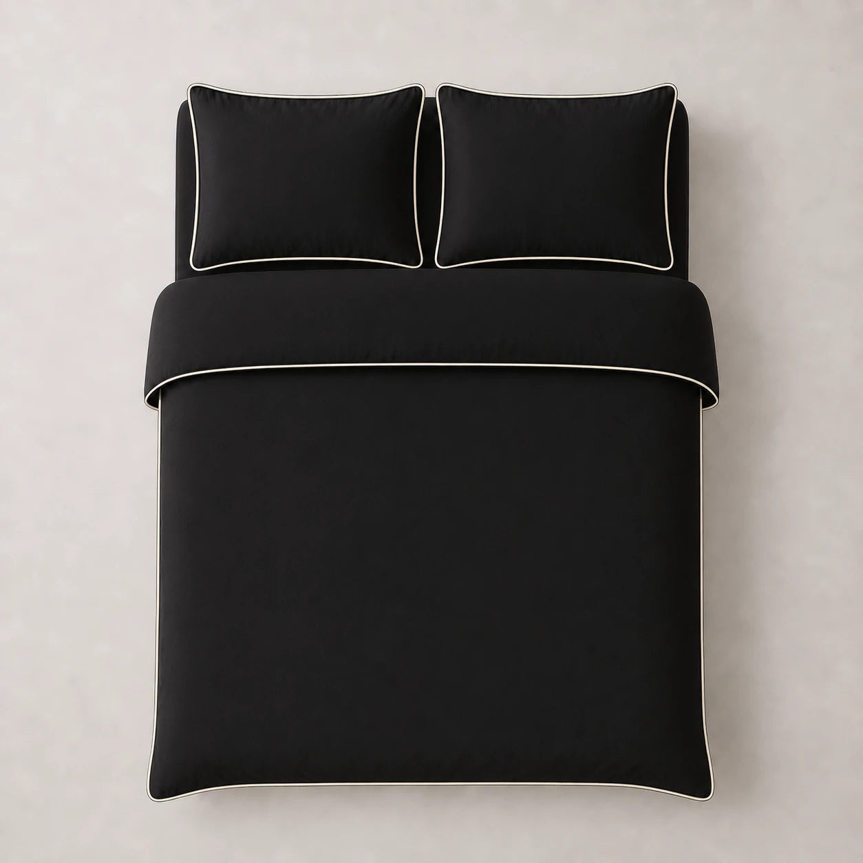 COMFORT ROYAL DUVET COVER SET BLACK