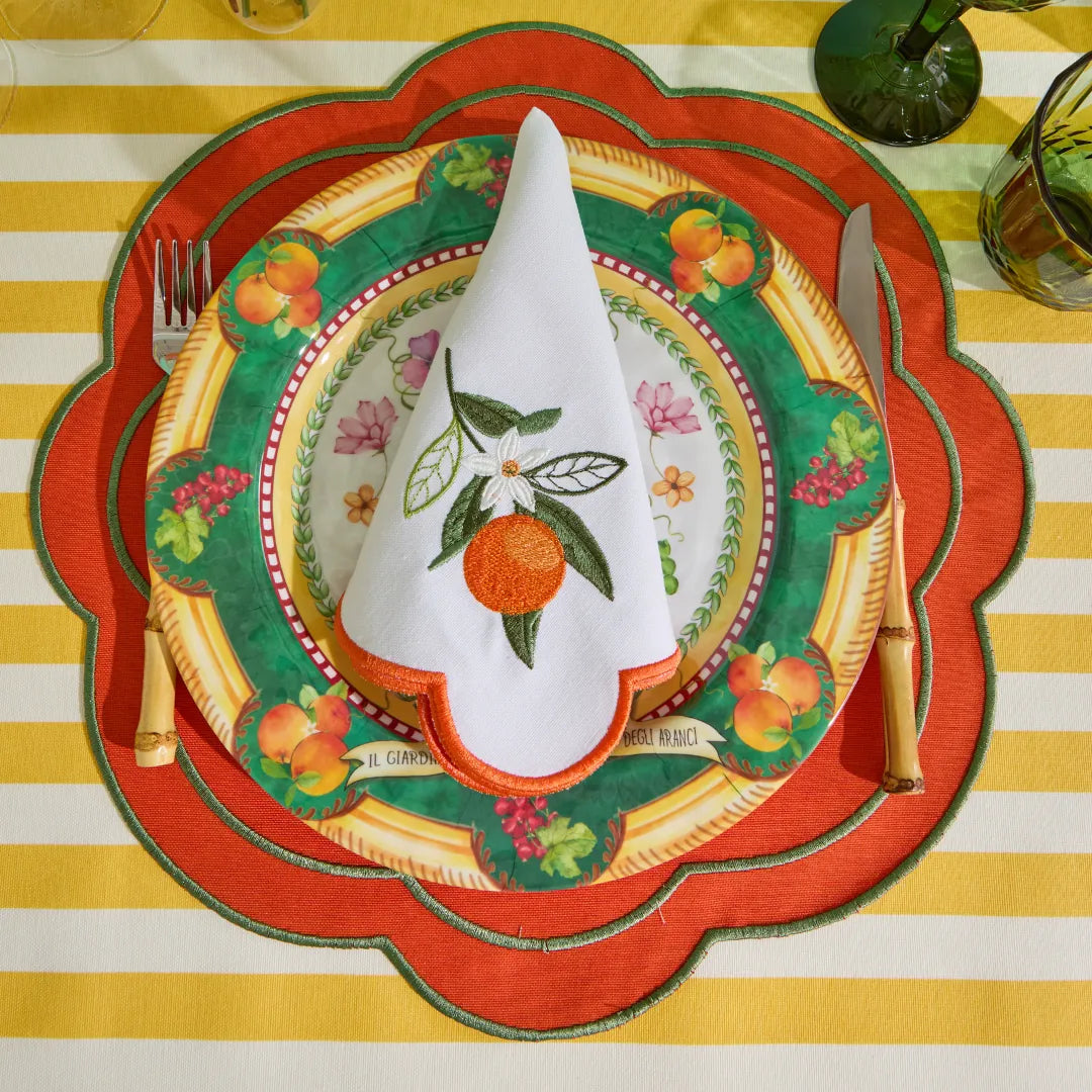 GISELLE ORANGE NAPKINS ORANGE (SET OF 4)