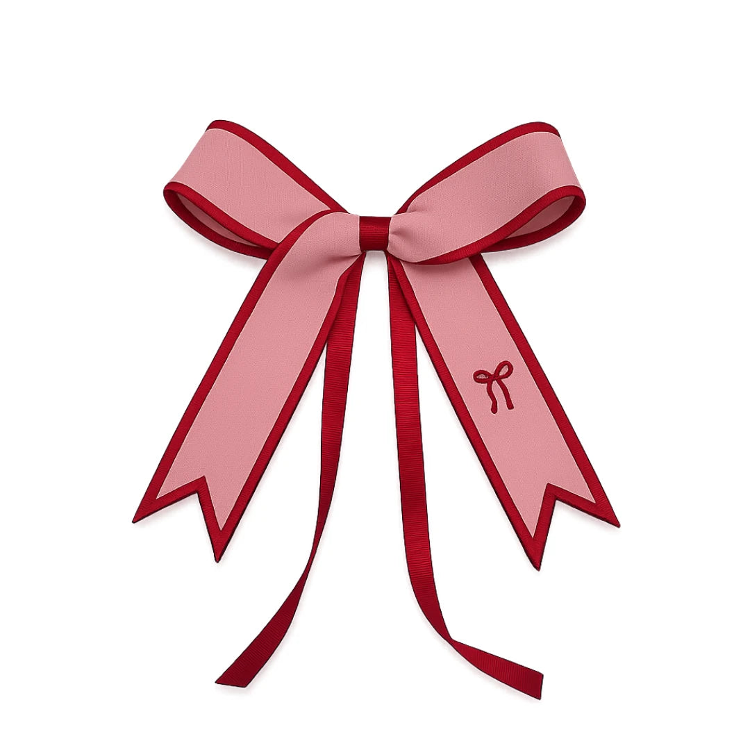 BOW EMBROIDERED NAPKIN RING (SET OF 4)