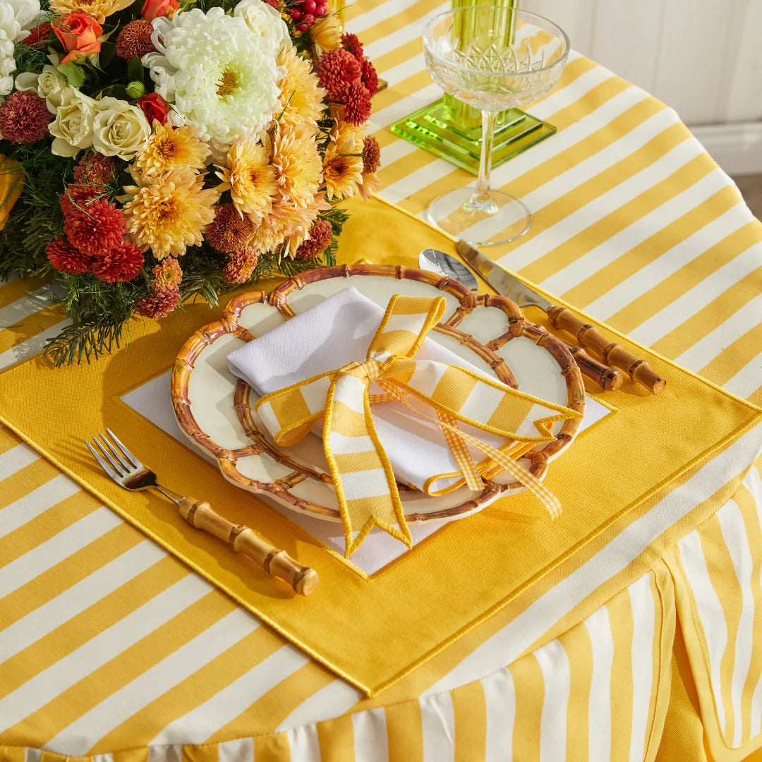 MABEL NAPKINS YELLOW (SET OF 4)