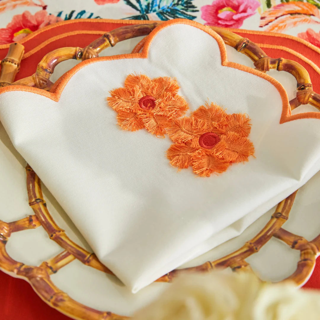 ALICE NAPKINS ORANGE (SET OF 4)