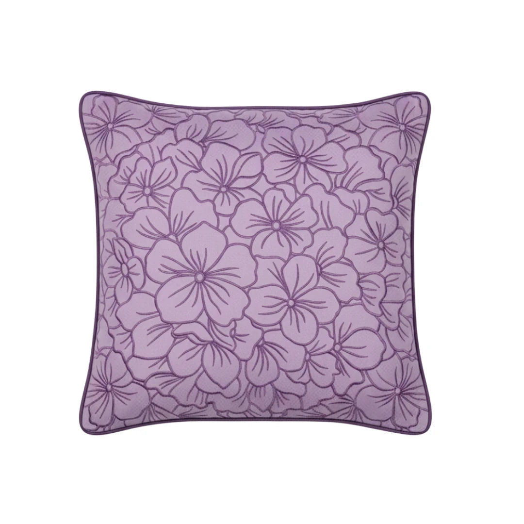 Embroidered Flora Cushion Cover
