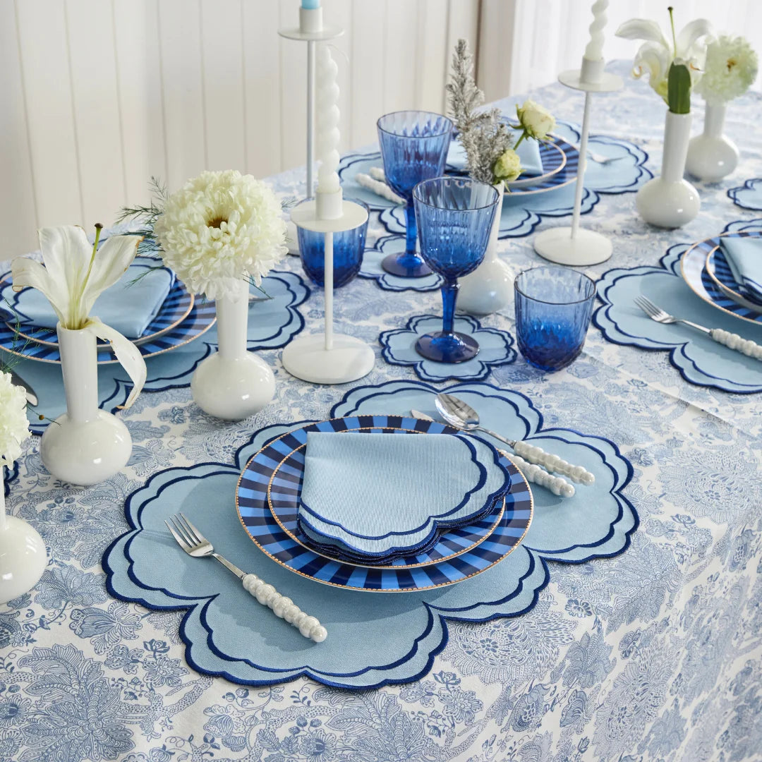 LOLA NAPKINS BLUE (SET OF 4)
