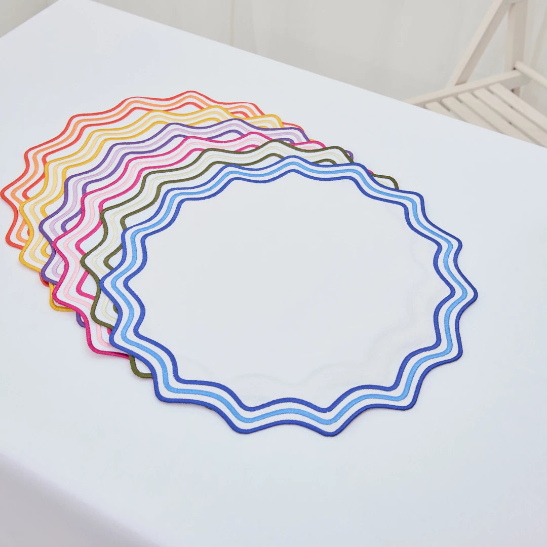 MIXED-COLOR ROMA PLACEMATS (SET OF 6)