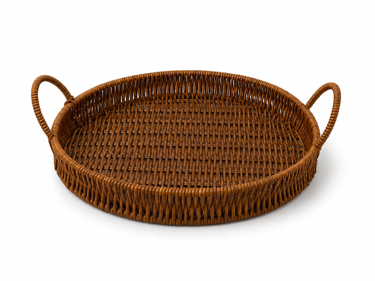 RATTAN LIDDED CAKE STAND