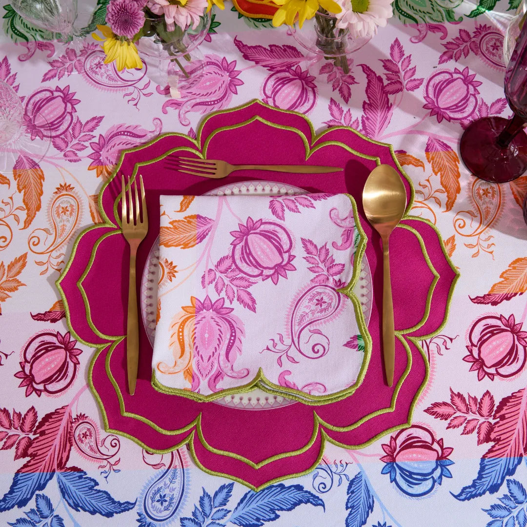 OLEA NAPKINS FUCHSIA (SET OF 4)