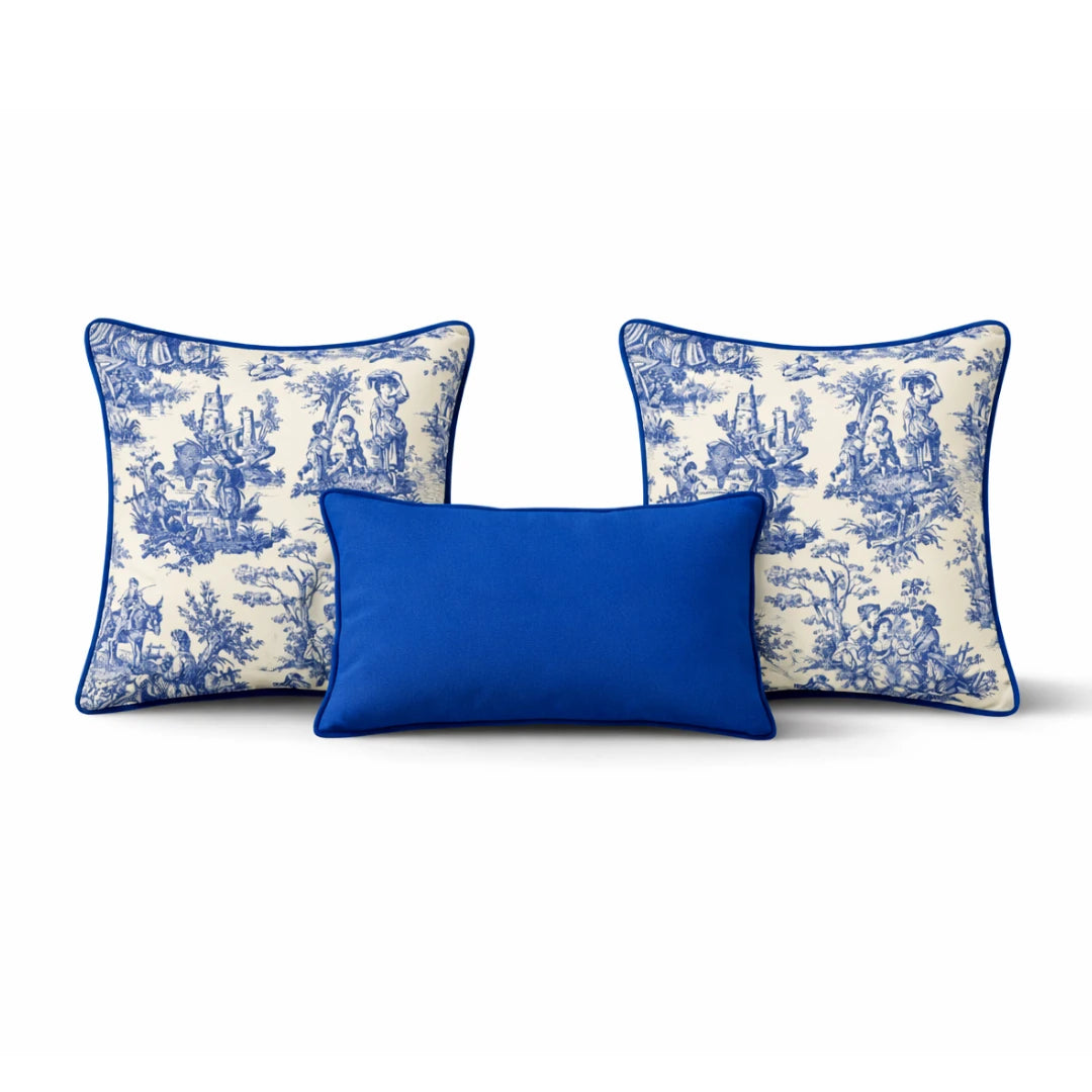 Toile de Jouy Cushion Cover Set