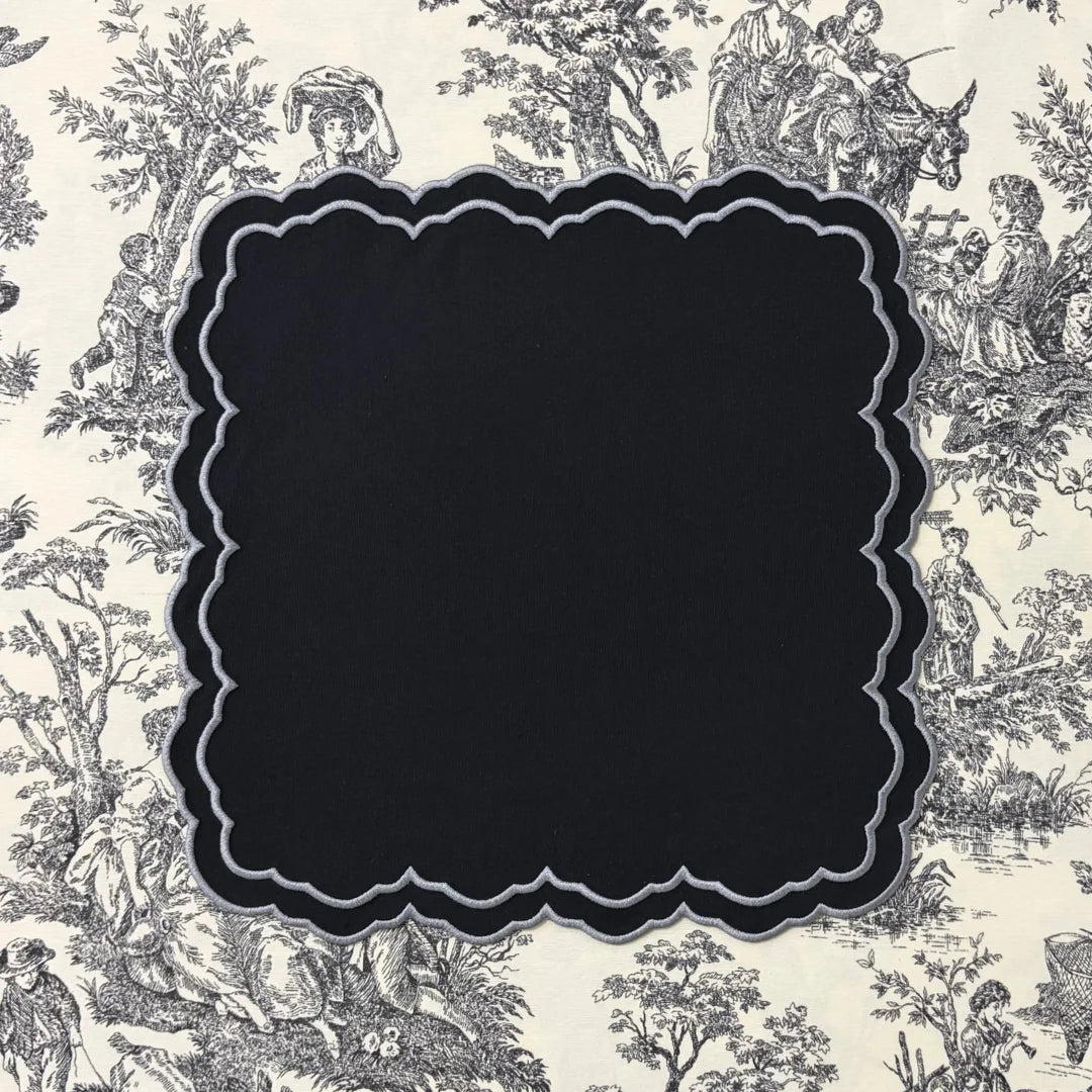 PIERRE NAPKINS BLACK (SET OF 4)
