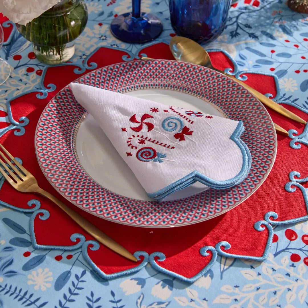 NEW YEAR AZUR NAPKINS (SET OF 4)