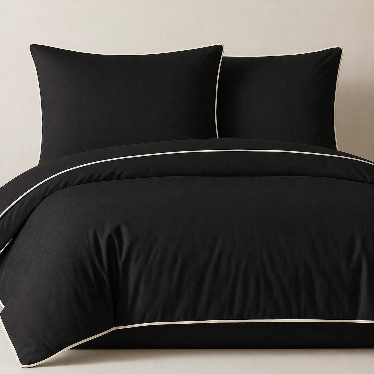 COMFORT ROYAL DUVET COVER SET BLACK