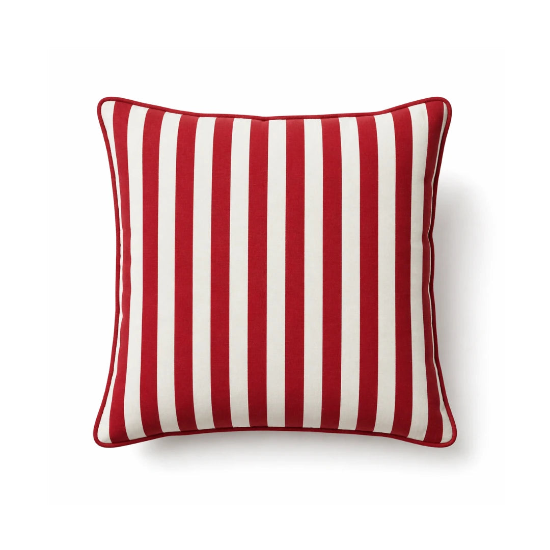 Striped Piped Cushion Cover, 43x43 cm