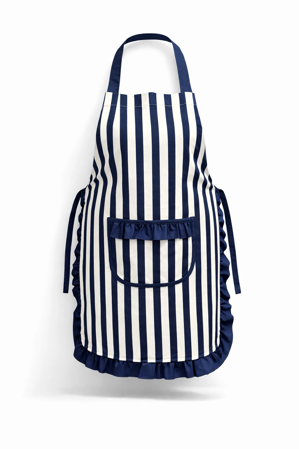 STRIPED KITCHEN APRON NAVY