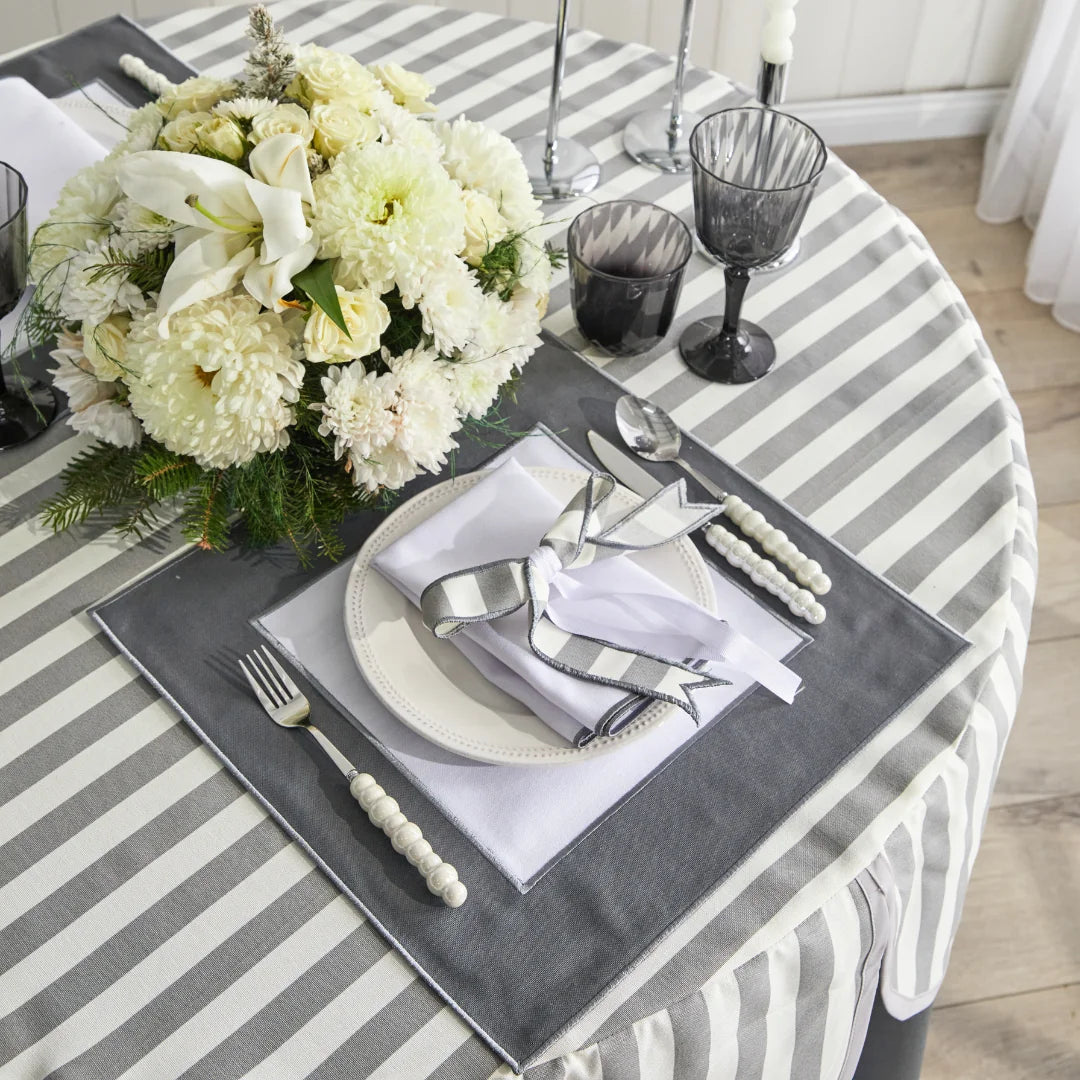 MABEL NAPKINS GRAY (SET OF 4)