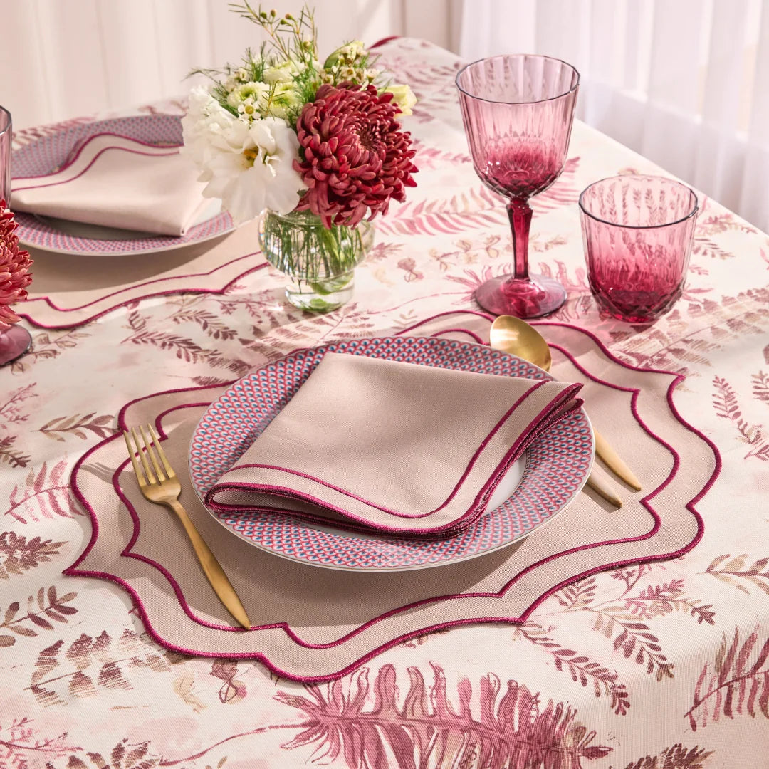 HARMONY NAPKINS FUCHSIA (SET OF 4)