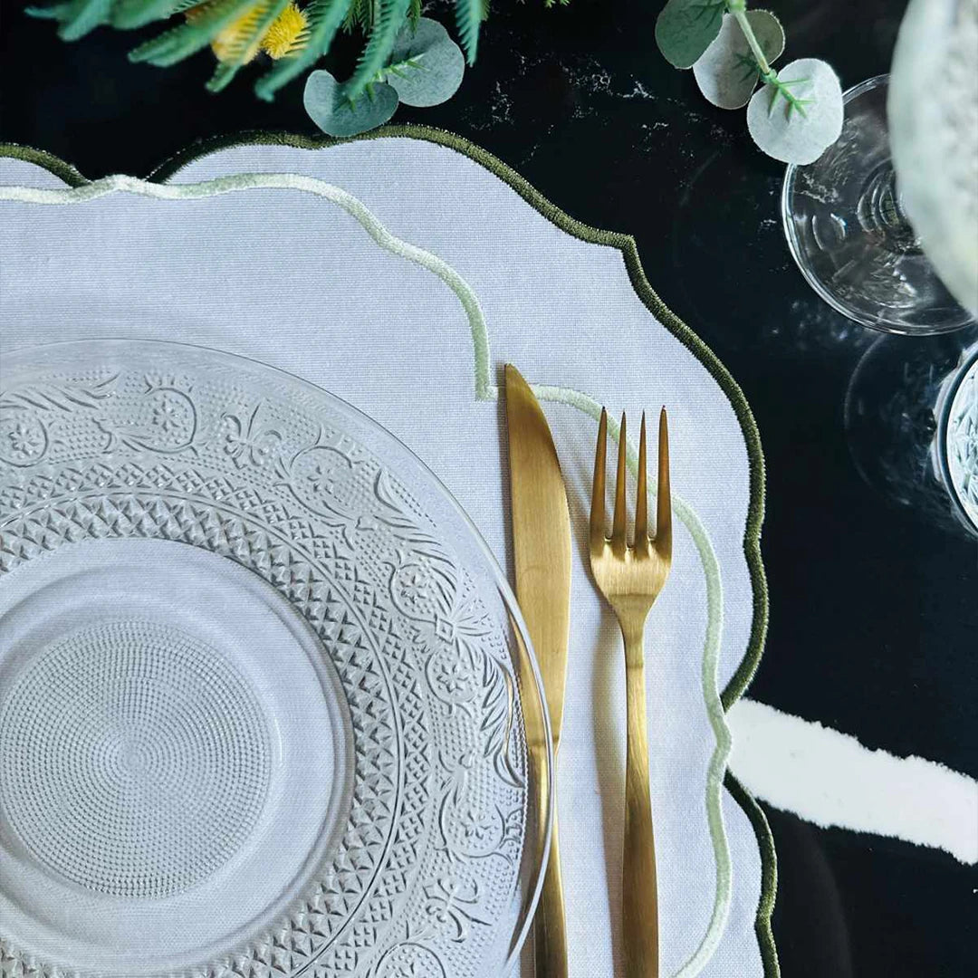 SERENA PLACEMATS GREEN (SET OF 4)
