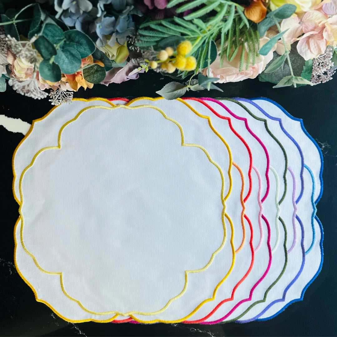 MIXED-COLOR SERENA PLACEMATS (SET OF 6)