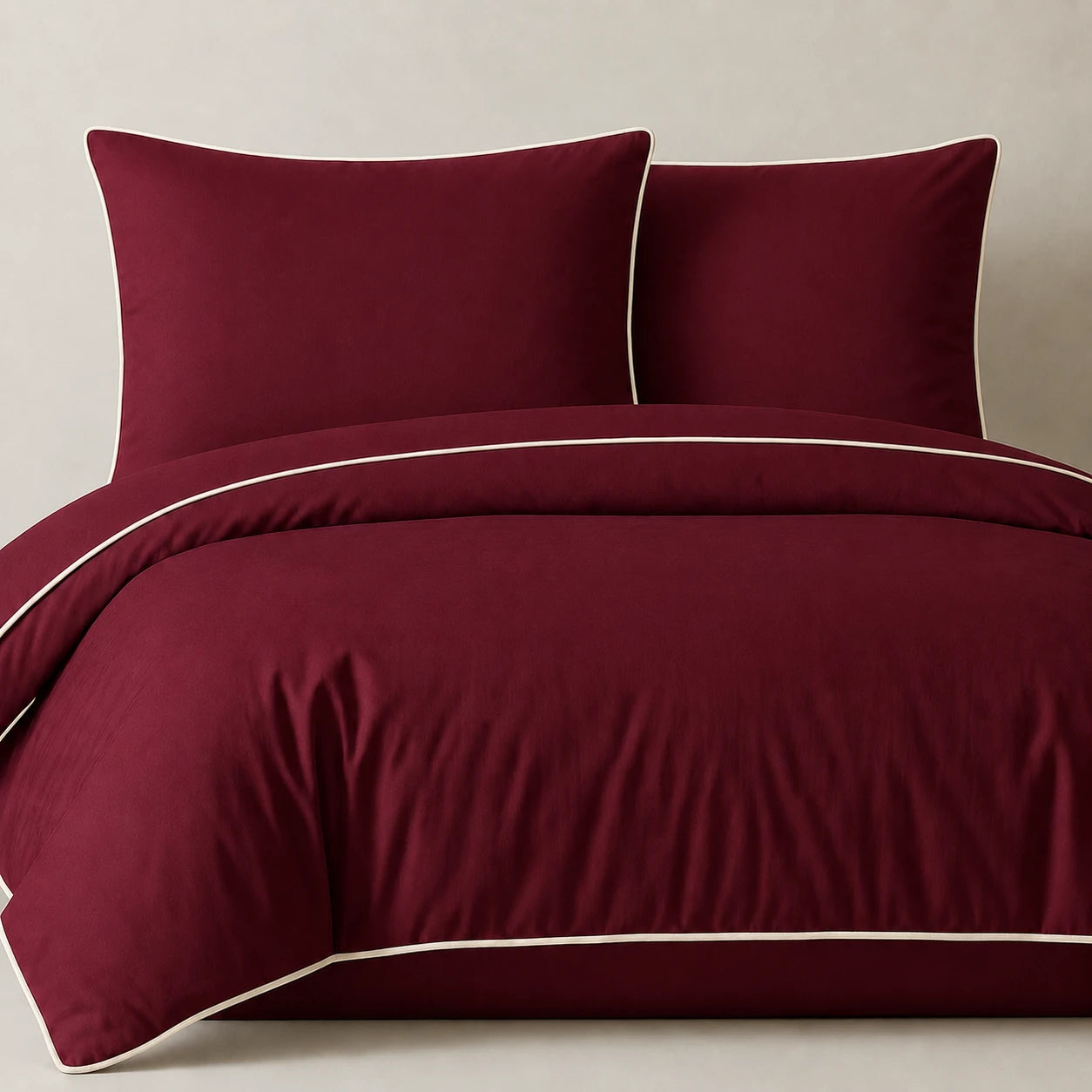 COMFORT ROYAL DUVET COVER SET BURGUNDY