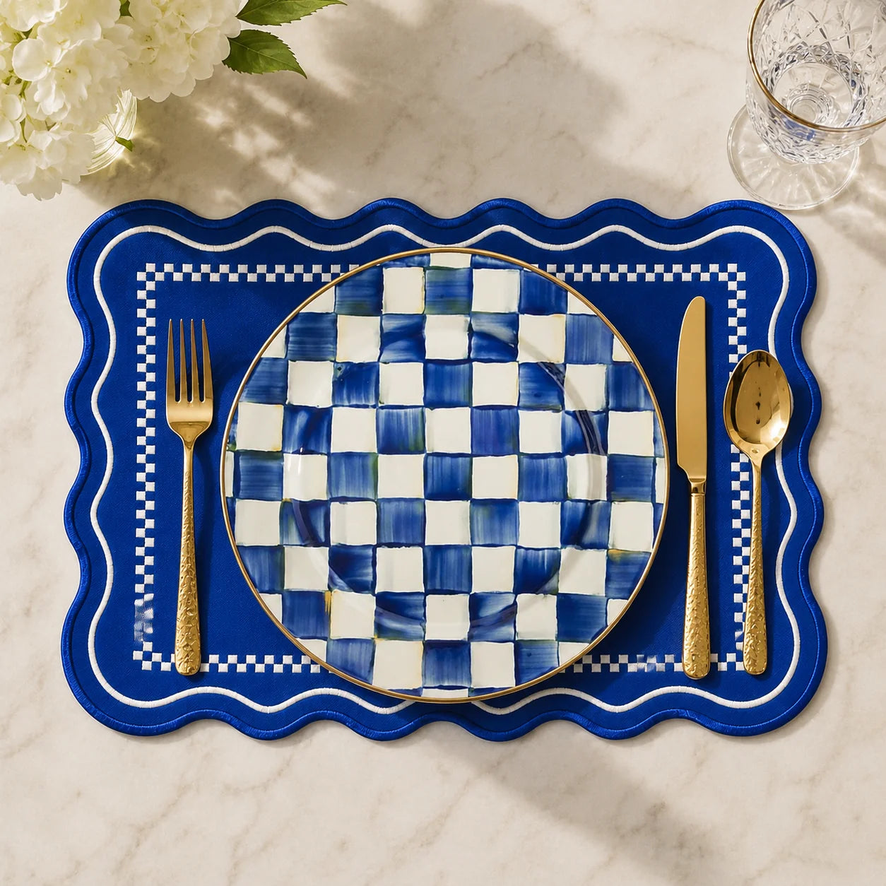 BLUE GINGHAM PLACEMAT (SET OF 4)