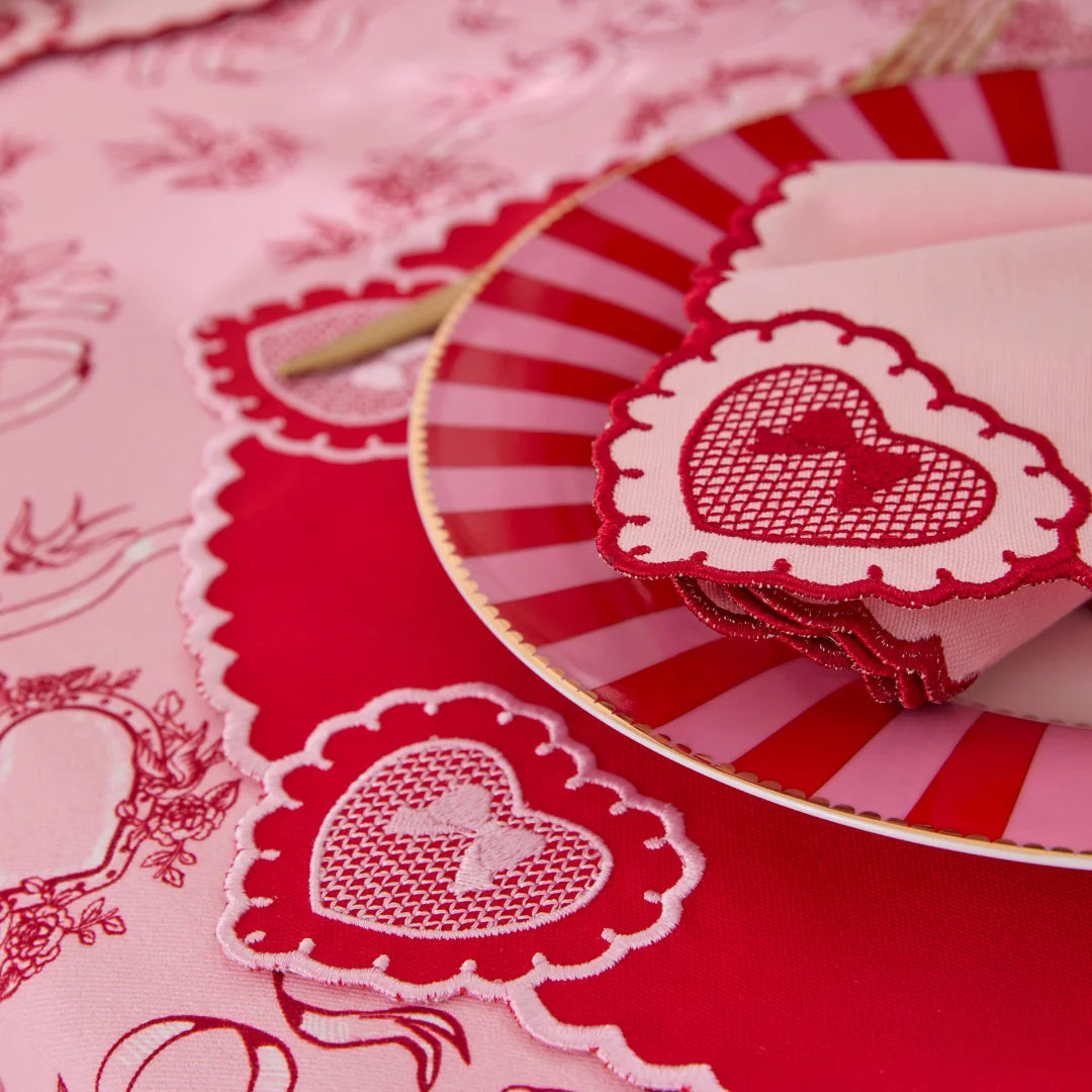 ROSIE NAPKINS PINK (SET OF 4)