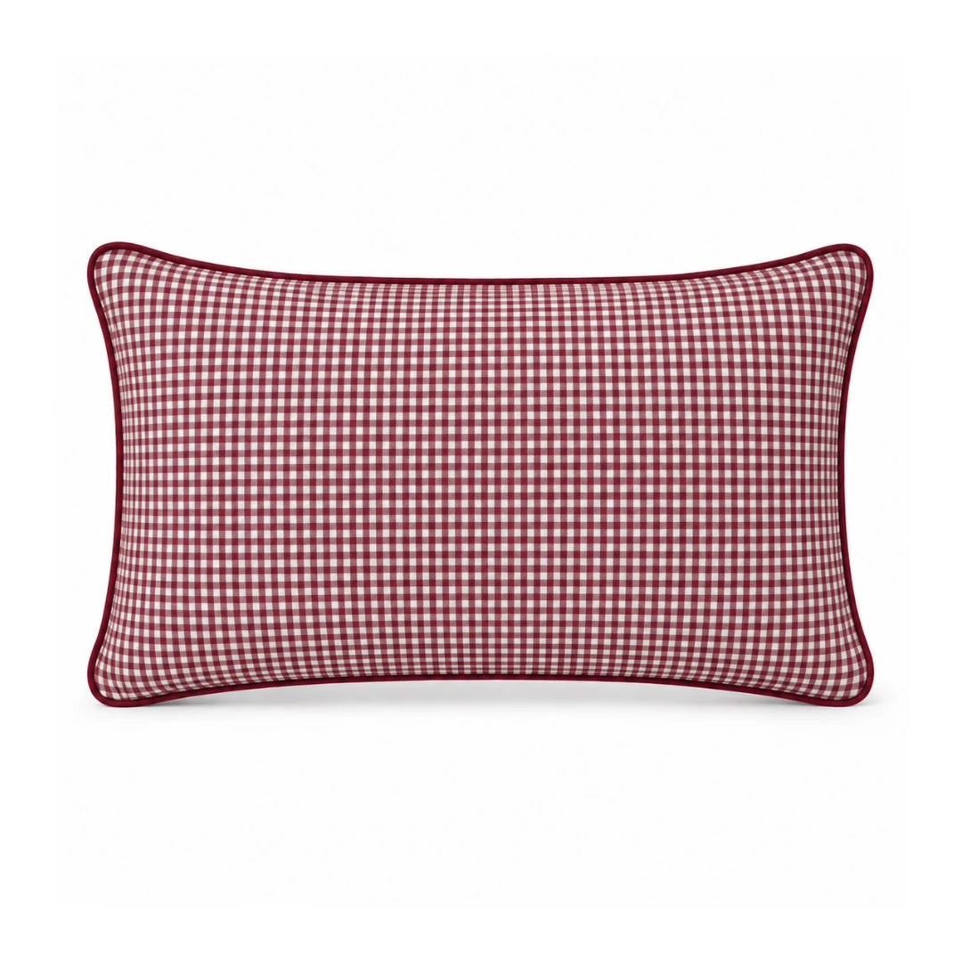 Burgundy Pitikare Cushion Cover