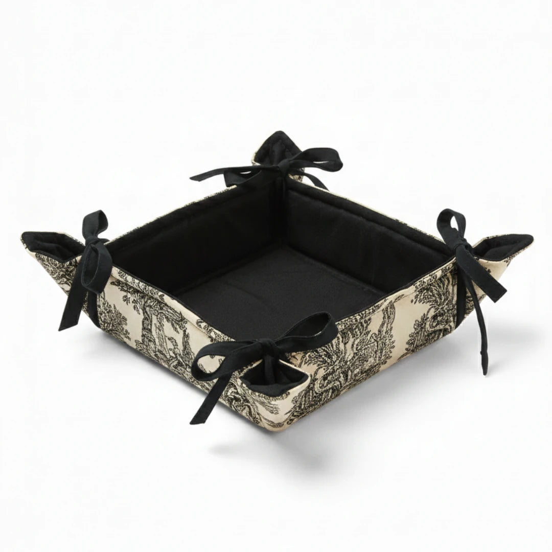 TOILE DE JOUY BREAD BASKET BLACK