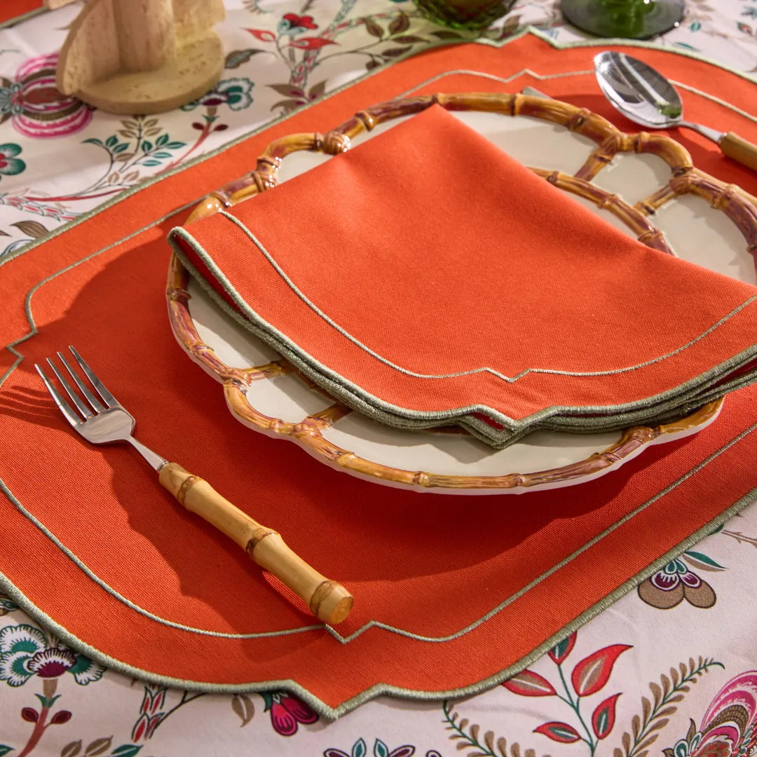 LUNA NAPKINS ORANGE (SET OF 4)