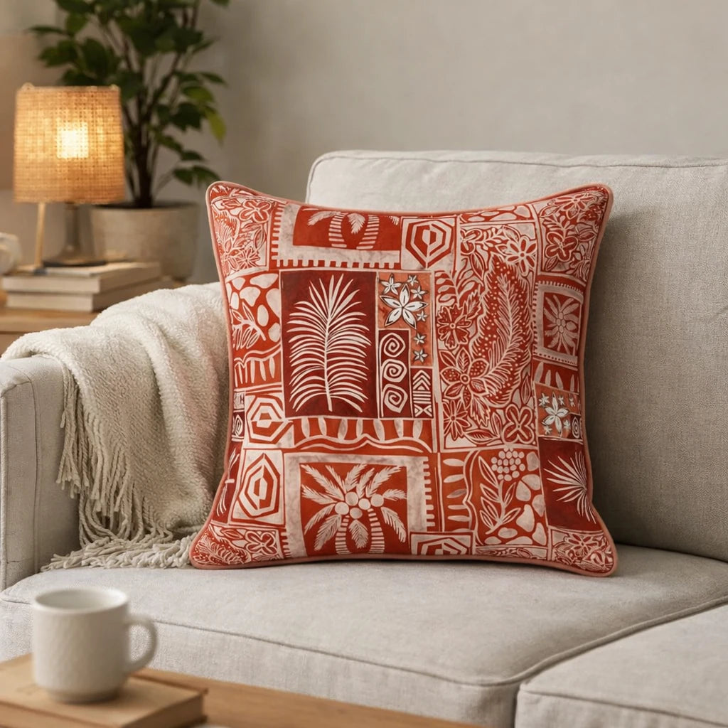 Oasis Palm Cushion Cover