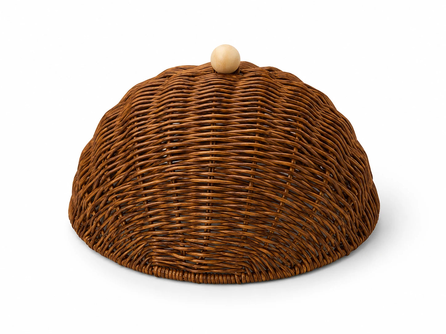 RATTAN LIDDED CAKE STAND