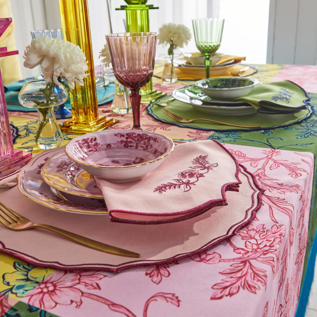 FIORENZA NAPKINS PINK/FUCHSIA (SET OF 4)