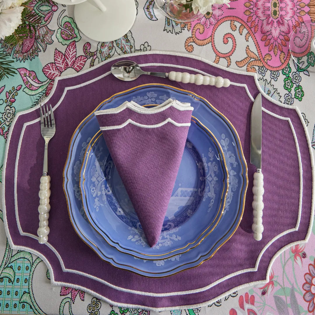 VIVA NAPKINS PURPLE (SET OF 4)