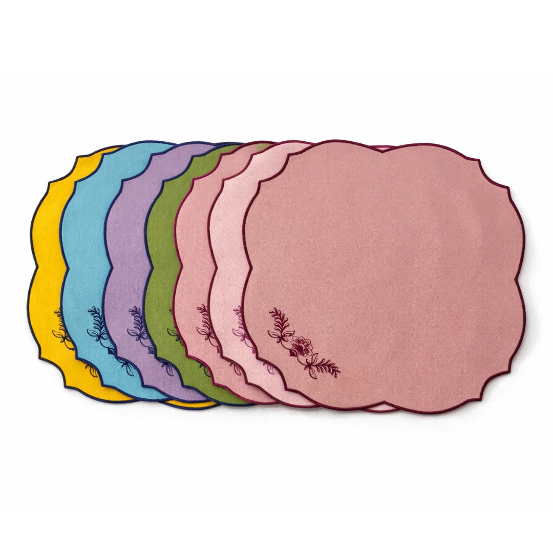 MIXED-COLOR FIORENZA NAPKINS (SET OF 4)