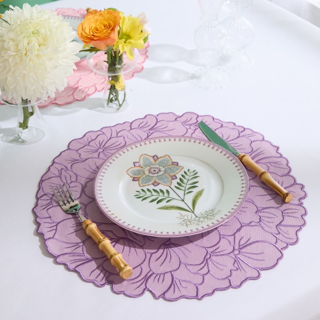 FLORA PLACEMATS PURPLE (SET OF 4)
