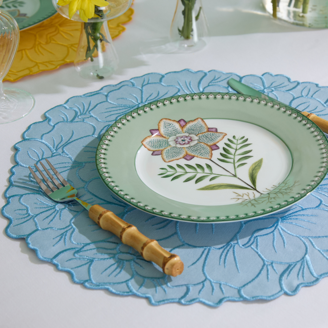 FLORA PLACEMATS BLUE (SET OF 4)