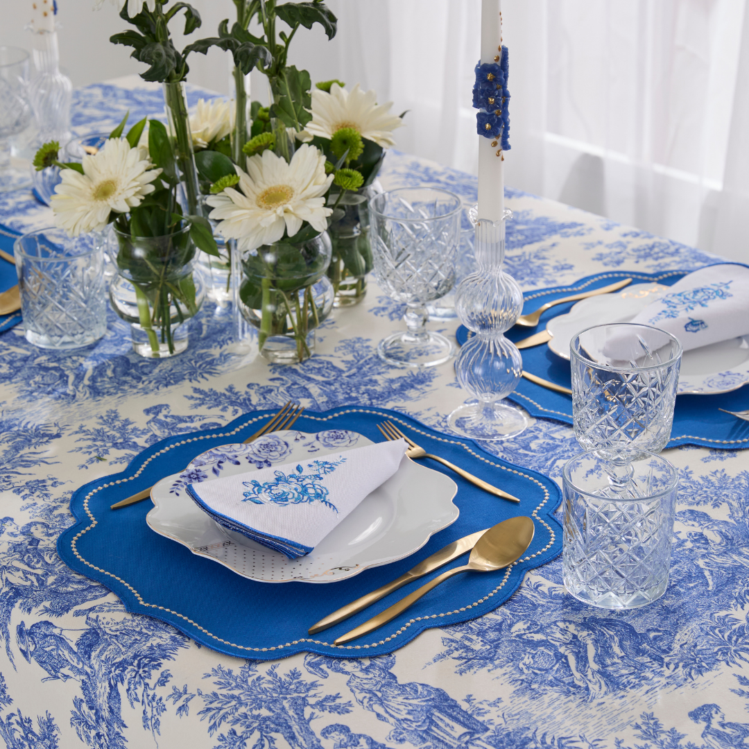 ROYAL NAPKINS BLUE (SET OF 4)