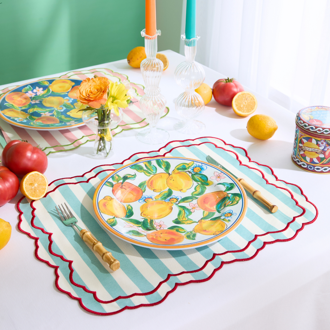 STRIPE PLACEMATS BLUE (SET OF 4)