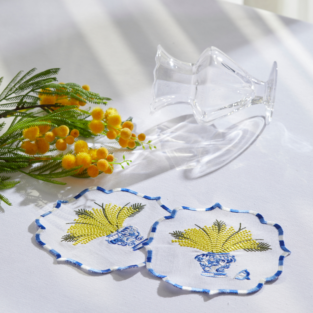 MIMOSA COCKTAIL NAPKINS (SET OF 4)